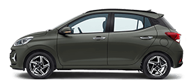 A sideview image of GRAND i10